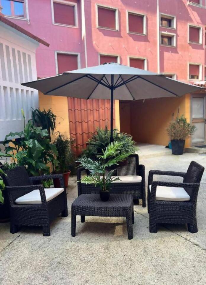 Apartamento Centroplaya Bueu Bagian luar foto